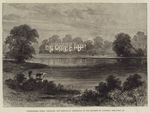 Abadía de Combermere, Cheshire, la residencia temporal de la emperatriz de Austria de John Gilbert